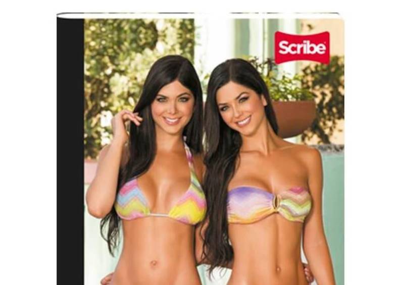 Yendo hacia el pasado, muchas niñas crecieron viendo cómo algunos compañeros masculinos presumían y comparaban sus cuadernos con imágenes de modelos. Una situación que indirectamente influía en la percepción de imagen corporal que se tiene en la juventud. FOTO: @gemelasdavalos / X.