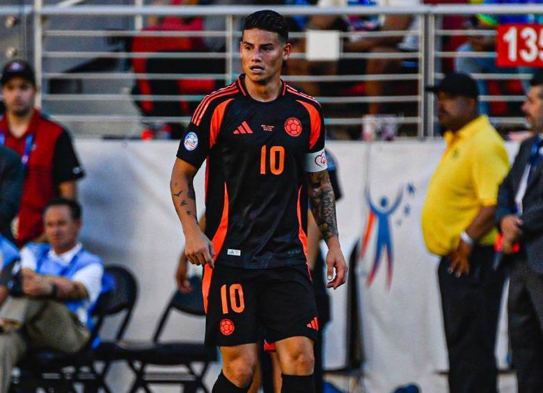 El volante colombiano James Rodríguez estuvo en el equipo ideal de las tres jornadas que se disputaron en la fase de grupos de la Copa América 2024. FOTO: TOMADA DEL X DE @FCFSeleccionCol
