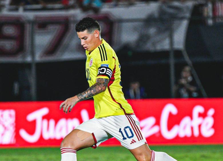 James Rodríguez lleva un gol y dos asistencias con la Selección Colombia en Eliminatoria. FOTO FCF