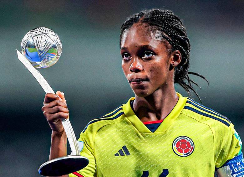 Linda Caicedo está nominada a Mejor Jugadora del mundo en los Globe Soccer Awards. FOTO: TOMADA DE TWITTER @FCFSeleccionCol