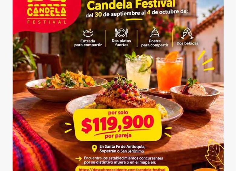 En Santa Fe de Antioquia también se come bueno: llega el Candela Festival