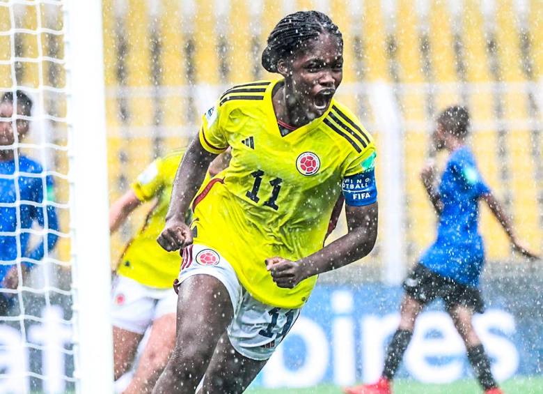 Linda Caicedo, figura de Colombia. FOTO: TOMADA DE TWITTER @FCFSeleccionCol