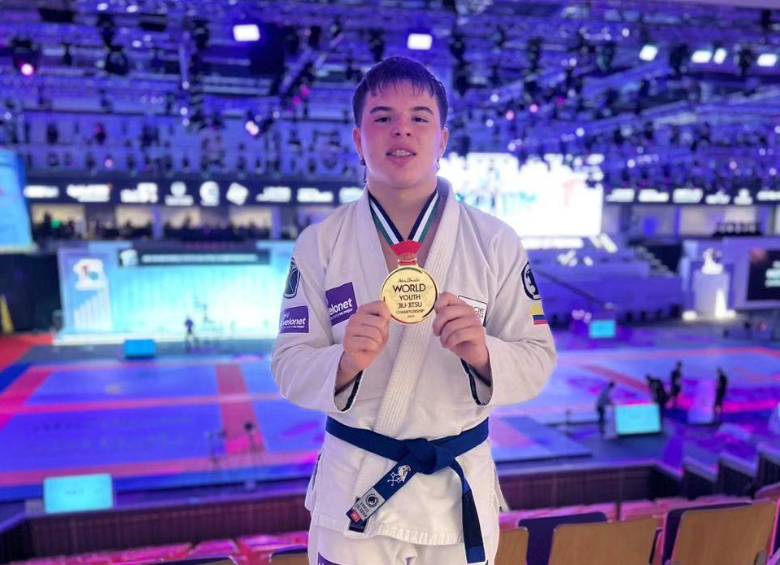 Samuel Madrid Villegas, rey de jiu-jitsu en Abu Dhabi. FOTO Instagram jiujitsucolombia