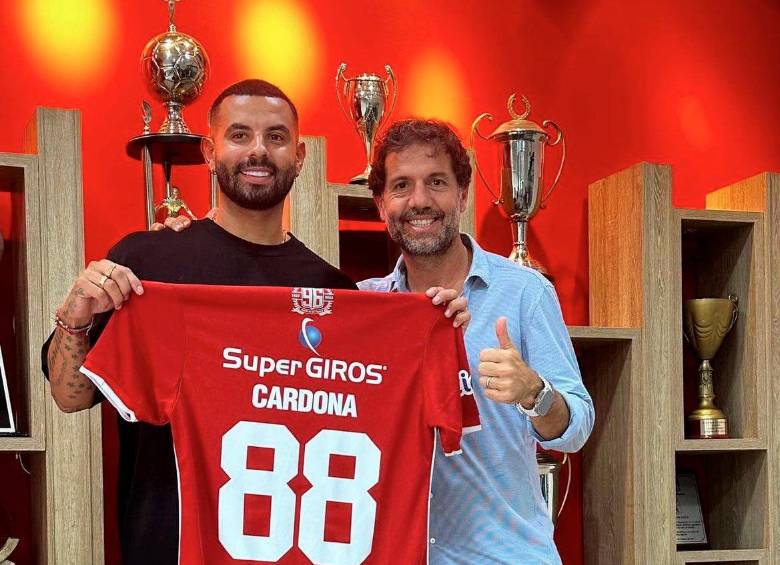 Edwin Cardona jugará en su cuarto club en el fútbol colombiano. FOTO TWITTER @AmericadeCali