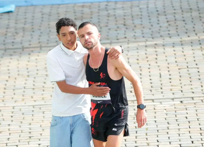 David Gómez es un atleta de la Ceja, Antioquia que lleva corriendo 13 años a nivel nacional e internacional. Foto: Camilo Suárez.