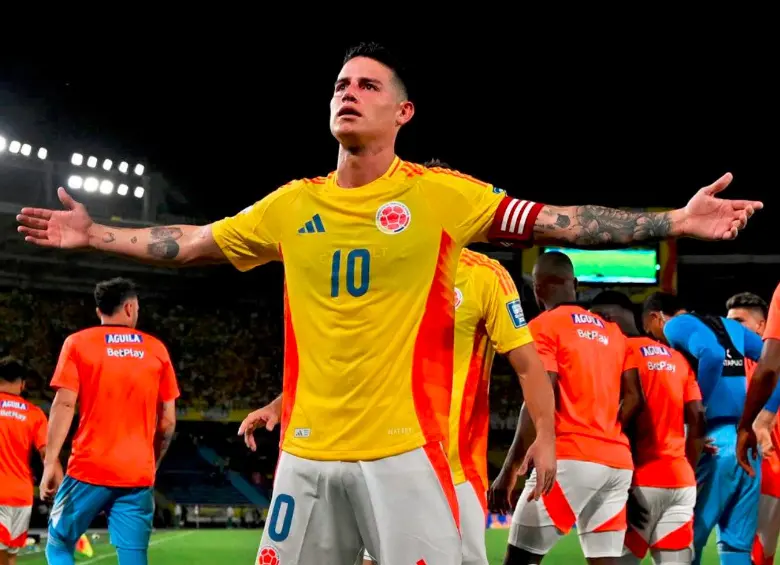 James Rodríguez, capitán de la Selección Colombia. FOTO GETTY