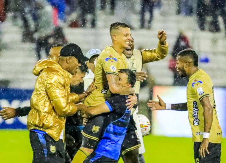 Águilas Doradas cumple una de las mejores campañas de su historia, no en vano está cerca de llegar a su primera final en la Liga colombiana. FOTO: JAIME PÉREZ. 