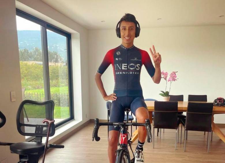 La recuperación que ha tenido Egan Bernal ha sido asombrosa. El corredor ilusiona con verlo en carrera pronto. FOTO: INSTAGRAM EGAN
