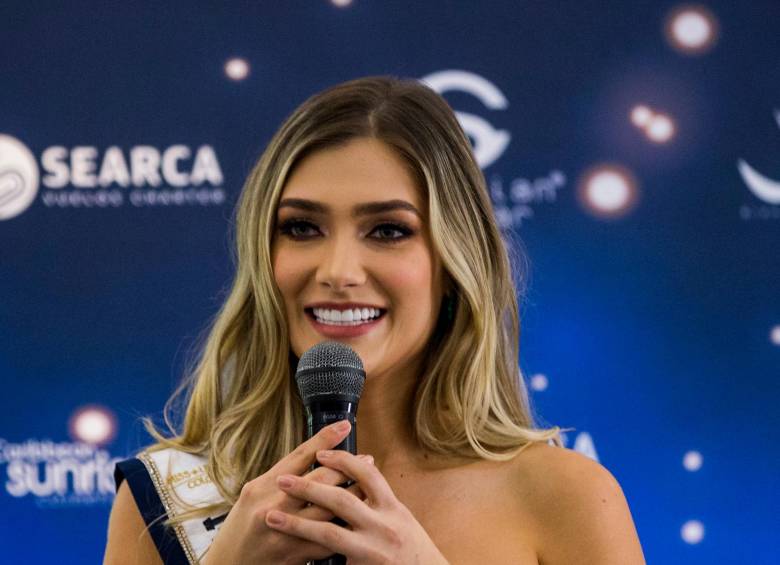 María Fernanda Aristizábal recibirá esta noche la corona como Miss Universe Colombia. Foto: Julio César Herrera
