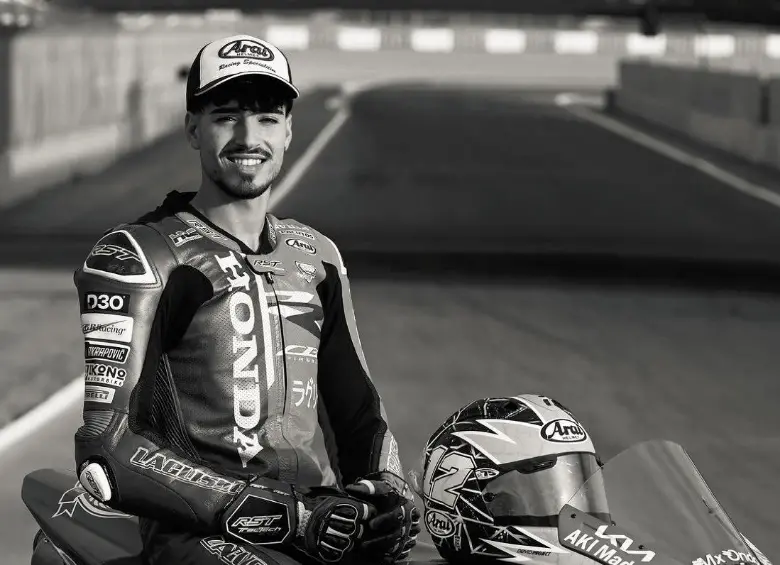El piloto Borja Gómez, quien falleció este jueves en un accidente en el circuito de Magny Cours. FOTO SUPERBIKE 