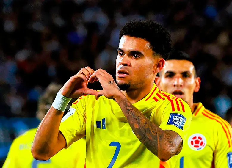 Luis Díaz, el goleador de las Eliminatorias Sudamericanas con 7 tantos. FOTO CONMEBOL