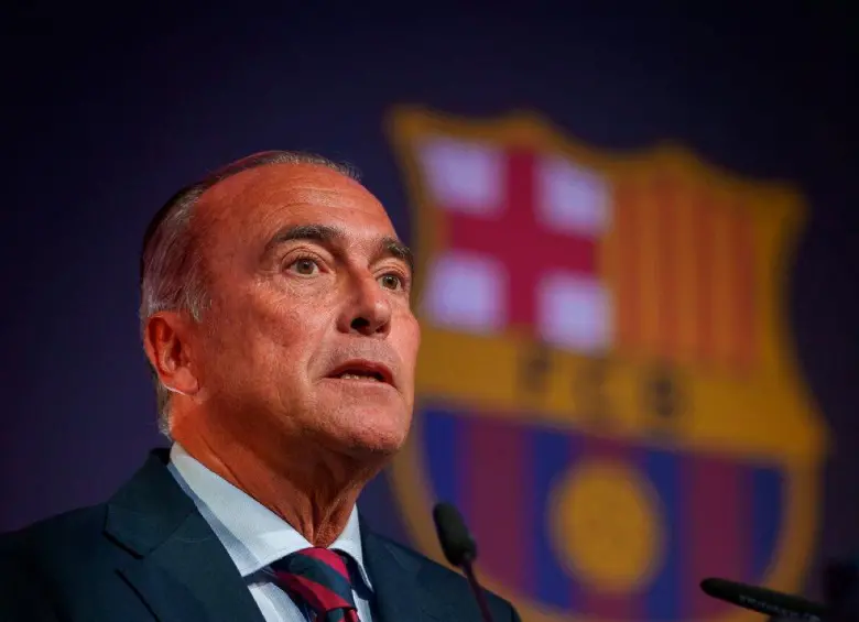 Rafa Yuste, presidente interino del Barcelona, acusa afectaciones a su equipo por el arbitraje en el fútbol español y europeo. FOTO: X BARCELONA