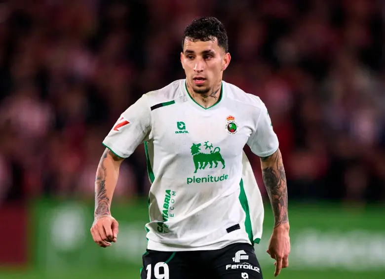 Gustavo Puerta jugó 32 partidos en la campaña de ascenso del Racing de Santander. FOTO: GETTY