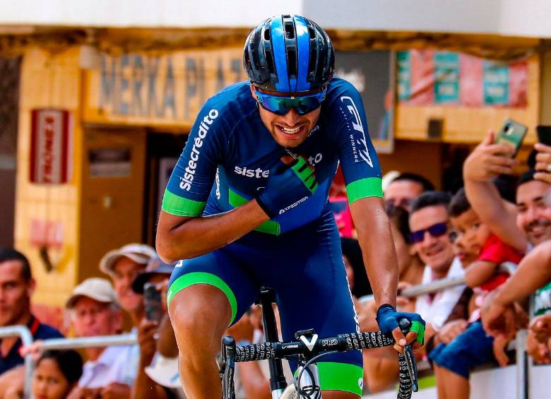 David Gómez, el más aplaudido este jueves en la Vuelta. FOTO CORTESÍA