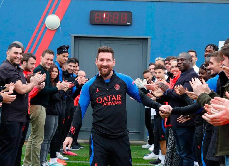 Lionel Messi anotó 7 goles en Qatar 2022. Foto tomada del twitter de @PSG_espanol