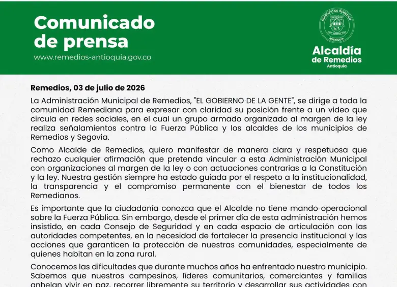 Se agrava la situación en el Nordeste: Disidencias ahora apuntan a alcaldes de Segovia y Remedios