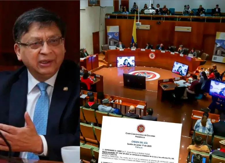 La reforma pensional del Gobierno del presidente Gustavo Petro tuvo un revés en la Corte Constitucional, que preside el magistrado Jorge Enrique Ibañez. FOTO COLPRENSA