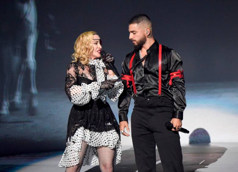 Madonna y Maluma. FOTO Getty