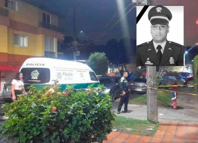 En este lugar del barrio El Porvenir, de Rionegro, fue asesinado el intendente José Lixney Galeano Jiménez, de 35 años. FOTOS: CORTESÍA ENTRE CEJA Y CEJA Y POLICÍA ANTIOQUIA