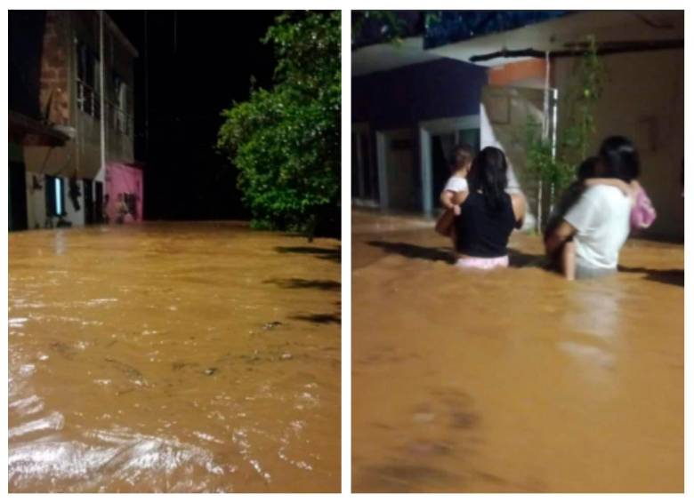 El agua subiió dramáticamente en algunos de los municipios afectados. Foto: Cortesía. 
