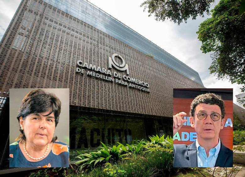 Las elecciones de la junta directiva de la Cámara de Comercio, de momento, se repetirán el próximo 22 de marzo. En la imagen, Lina Vélez de Nicholls, directora de la Cámara de Comercio, y el superintendente de Sociedades, Billy Escobar Pérez. FOTO: CAMILO SUÁREZ