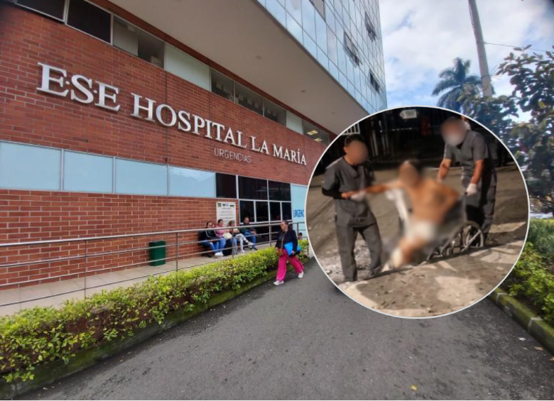 El Hospital La María aseguró que el hecho no representa sus valores institucionales, ofreció disculpas públicas y anunció investigaciones internas. Fotos: Mauricio Andrés Palacio Betancur y captura del video.