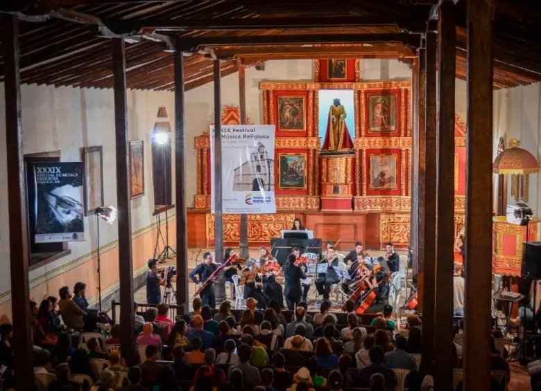 El Festival de Música Religiosa de Marinilla se ha convertido en uno de los referentes de las celebraciones culturales de la Semana Santa en Antioquia. La gente puede asistir gratuitamente a sus eventos. FOTO cortesía 