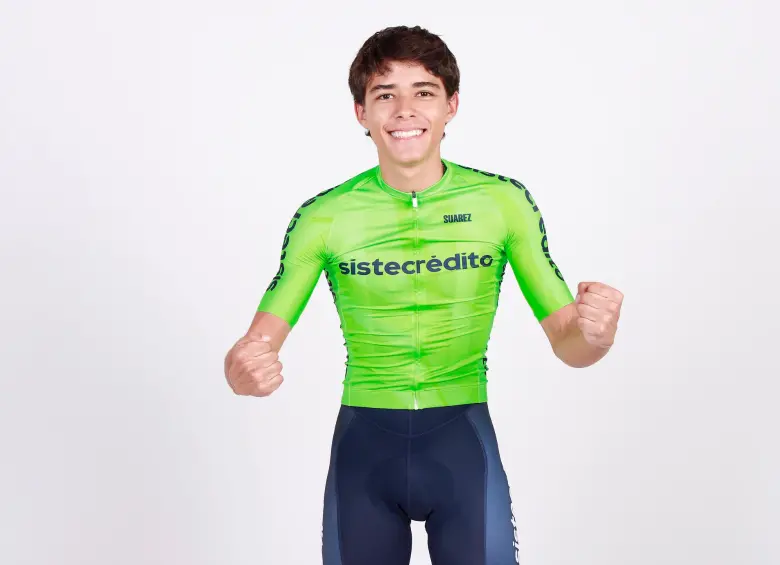 Jerónimo, otra de las promesas del ciclismo colombiano. FOTO TEAM SISTECRÉDITO