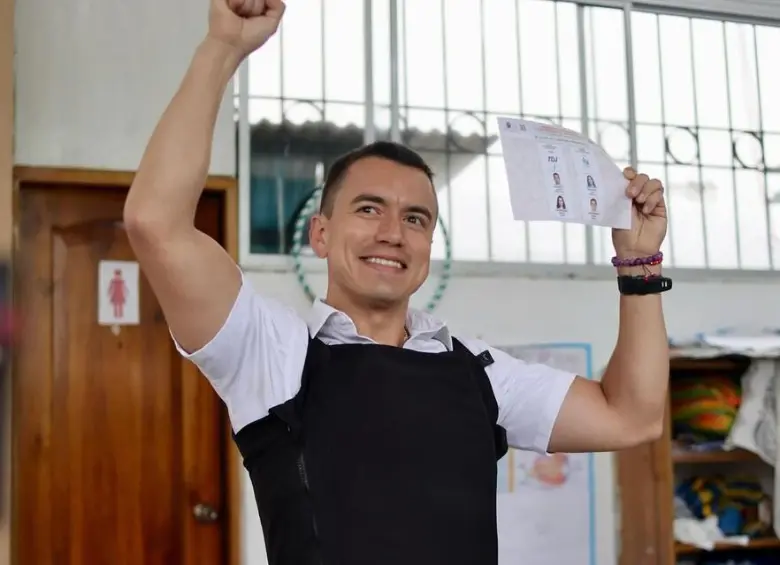 Daniel Noboa, presidente de Ecuador. FOTO: Colprensa.