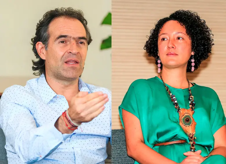 A la izquierda, el alcalde de Medellín Federico Gutiérrez. A la derecha, la senadora Isabel Zuleta. FOTOS: Camilo Suárez