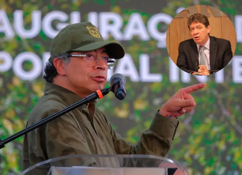 El presidente Gustavo Petro hizo calificaciones despectivas contra el dirigente gremial. FOTO COLPRENSA Y CORTESÍA
