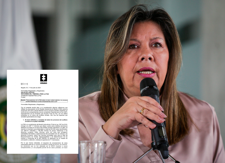 El oficio está firmado por la fiscal Luz Adriana Camargo. FOTO COLPRENSA
