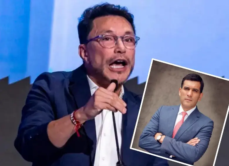 El exgobernador de Magdalena, Carlos Caicedo, y en el recuadro el abogado Julián Quintana. FOTOS: CORTESÍA.