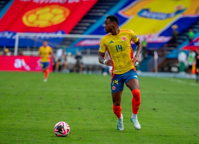 El delantero antioqueño Jhon Jáder Durán, de 21 años, anotó con Colombia en su última presentación contra Paraguay. FOTO: JUAN ANTONIO SÁNCHEZ