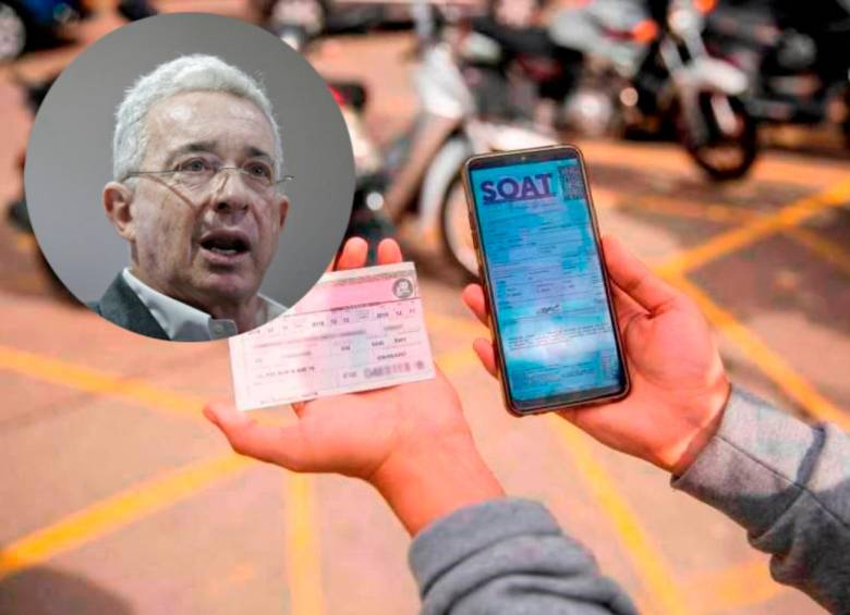 El expresidente Álvaro Uribe manifestó su posición respecto a descuentos del Soat. FOTO EL COLOMBIANO