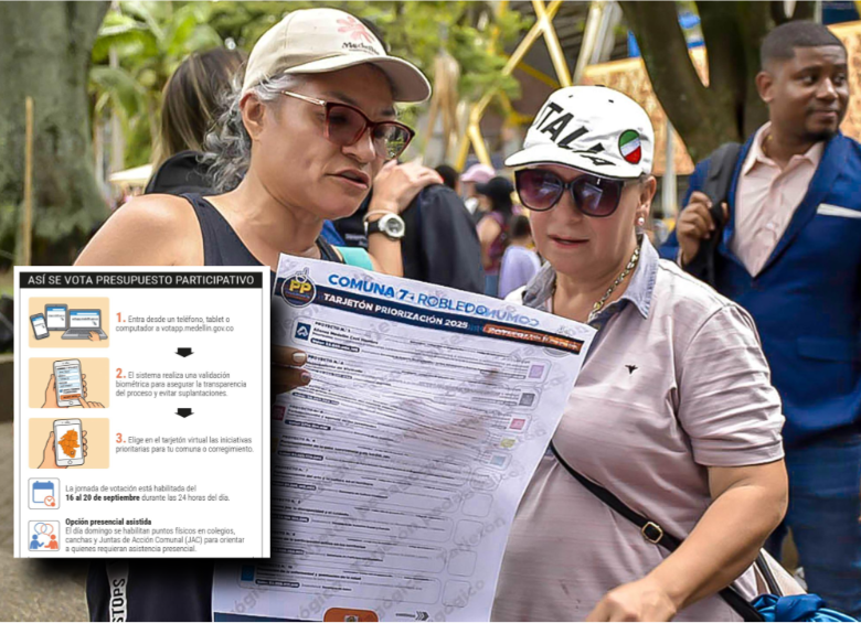  El domingo 20 de septiembre habrá puntos de votación presencial en colegios, canchas, juntas de acción comunal y demás. Foto: cortesía y EL COLOMBIANO.