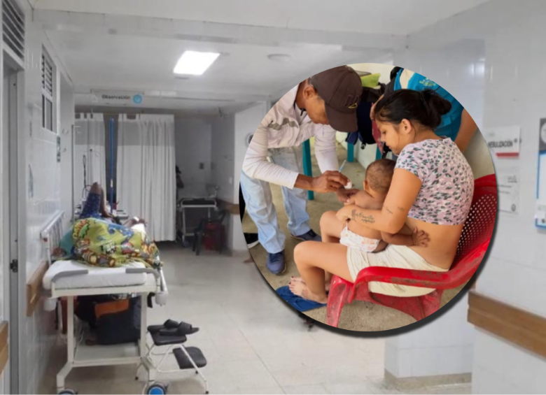 El brote de tosferina se concentra en una comunidad indígena. Fotos: cortesía y cortesía Hospital San Sebastián de Urabá.