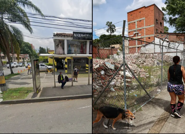 Por toda la 80, diagonal al antiguo Consumo de Belén, quedaba Alquimodas. Así luce ahora. Fotos: Google Maps y Manuel Saldarriaga.