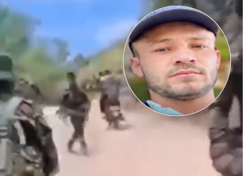 Alias Chala, cabecilla del frente 36 de las disidencias de las Farc y presunto asesino del periodista Mateo Pérez Rueda, habría huido en una moto después de ser herido en un combate contra el Ejército. Foto: Captura de video y cortesía.