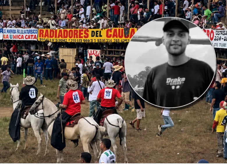 John Calle, un joven de 27 años, murió tras ser corneado por un toro en unas corralejas clandestinas de Caucasia, Antioquia. Fotos: cortesía.