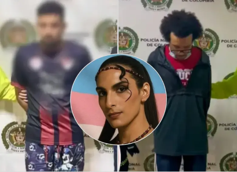 Ambos capturados por el crimen de Sara Millerey serían presuntos integrantes de la banda criminal El Mesa. Fotos: cortesía.