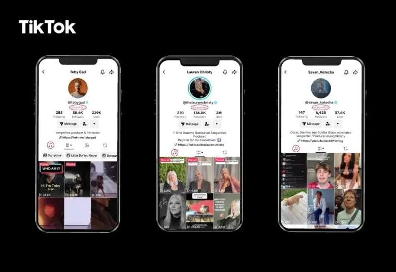TikTok presentó nuevas herramientas para resaltar el trabajo de los compositores musicales en su plataforma, como etiquetas de autor y pestañas dedicadas a sus canciones. FOTO cortesía