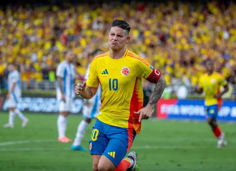 James Rodríguez disputará con Colombia su tercer Mundial de fútbol de mayores. FOTO JUAN ANTONIO SÁNCHEZ