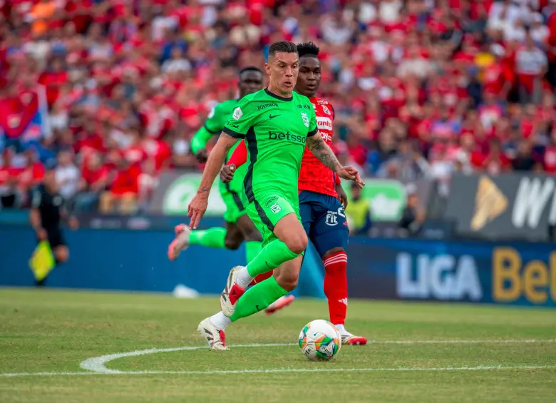 Matheus Uribe espera ser protagonista del clásico frente al DIM. FOTO JUAN ANTONIO SÁNCHEZ