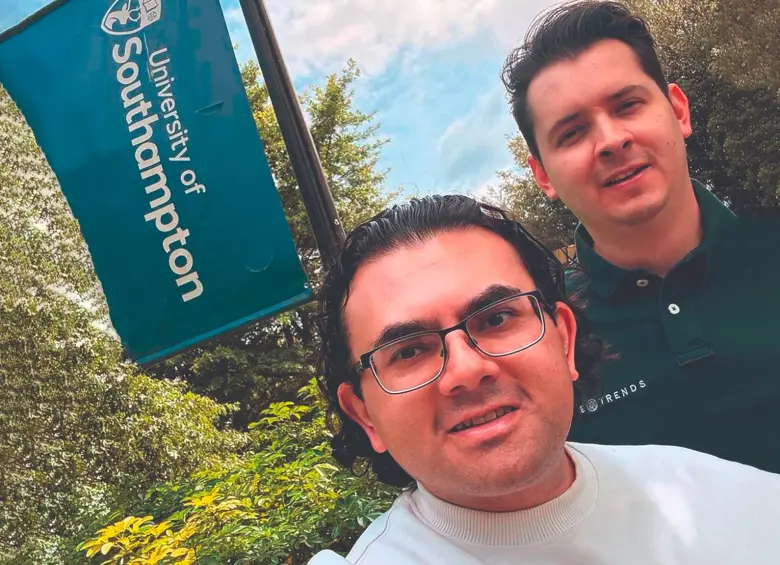 Diego Murillo y Jonathan Ochoa, cofundadores de Geotrends. FOTO cortesía