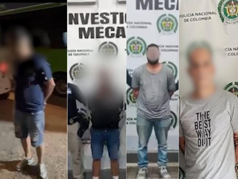 En Cali fueron retenidos cuatro colombianos con circular roja de Interpol por solicitudes internacionales. FOTO: Tomado de X: @judicialesyd