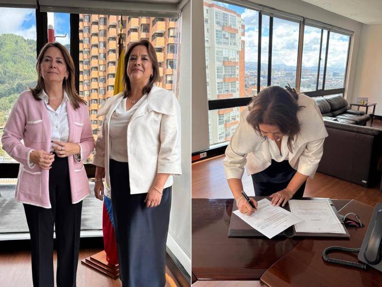 María Andrea Godoy asumió la Supersalud este 26 de agosto, nombrada mediante decreto por la ministra de Salud, Ana María Vesga. FOTO: Tomada de X: @GodoyMariaA_