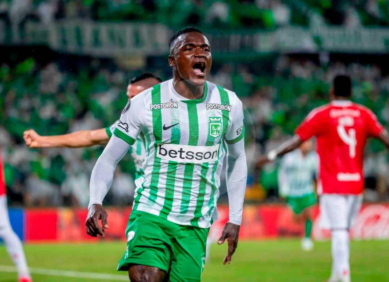 Kevin Viveros es el goleador de Atlético Nacional en la Copa Libertadores, suma cuatro tantos en el certamen. FOTO: JUAN ANTONIO SÁNCHEZ 
