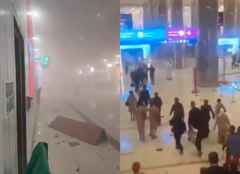 Ataque con drones de Irán habría desatado el caos en aeropuerto internacional de Irán. FOTO TOMADA DE X.