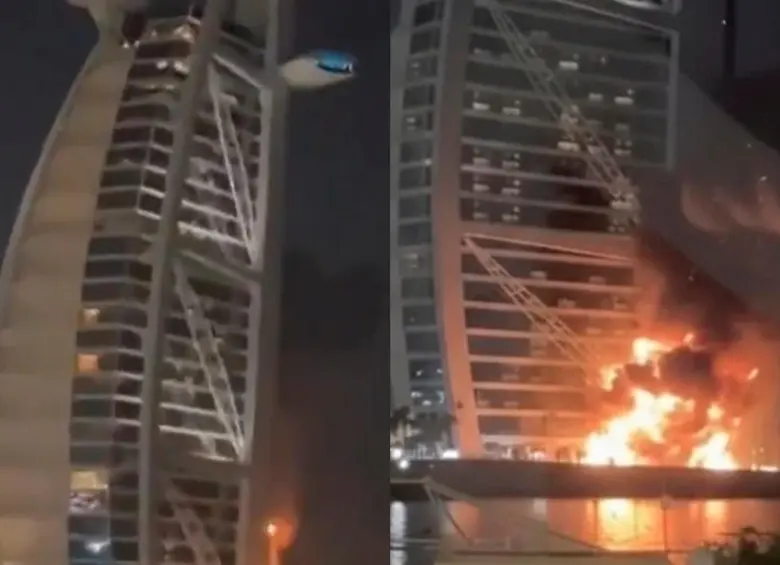 El hotel Burj Al Arab, el icónico edificio con forma de vela. FOTOS TOMADAS DE X. 